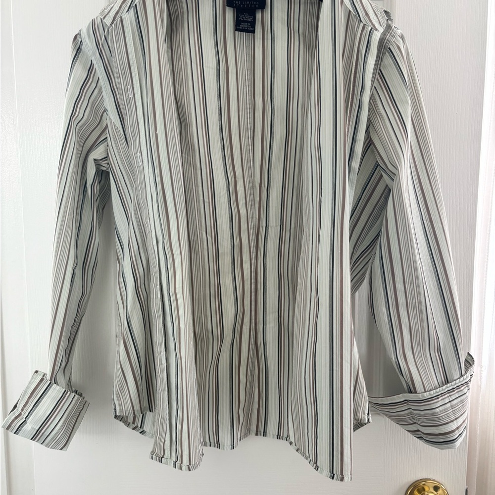 Striped Button-Up Shirt
